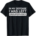 Casual T-shirt Red plumber brand My Defense Swoosh Was Left Unsupervised Funny Saying Men Women T-Shirt Graphic Graphic...