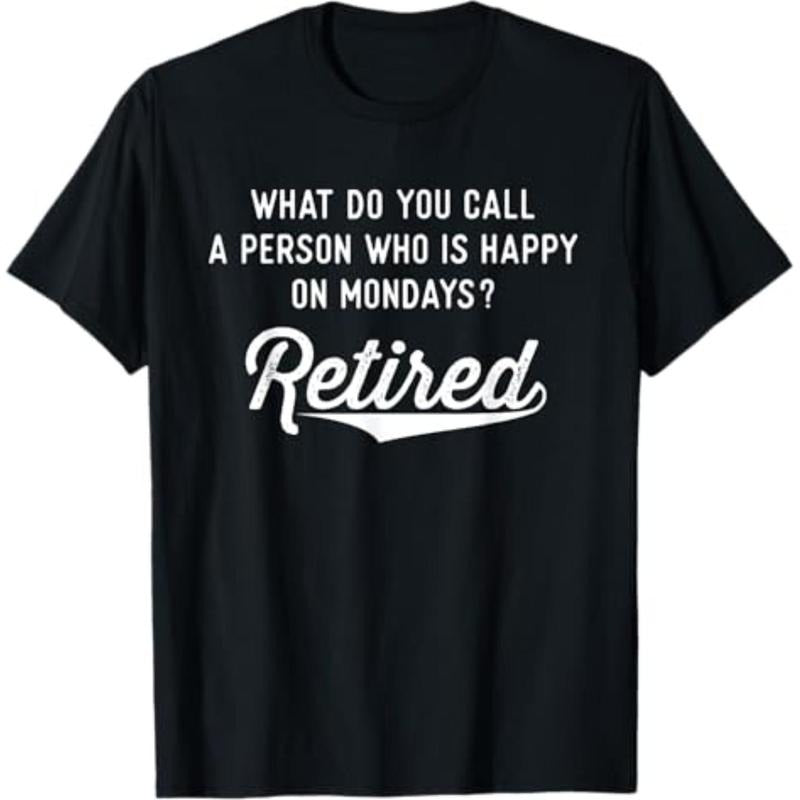 Casual T-shirt Retirement Gifts For Men Happy Pocket monsters Mondays Funny Retired T-Shirt Menswear Top Hoodie, Sweatshirt