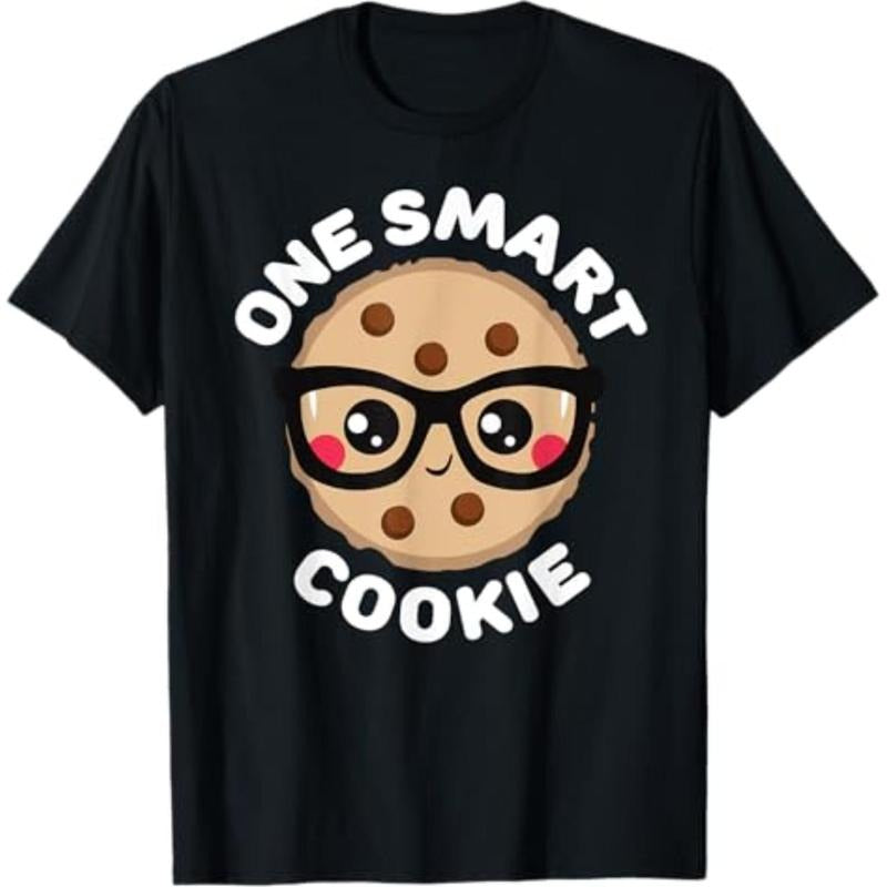 Casual T-shirt Straw hat pirates Smart Cookie Cute Kawaii Style Pun Chocolate Chip T-Shirt Menswear Top Hoodie, Sweatshirt