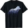 Casual T-shirt Straw hat pirates Wolf Survives TNF Mountain Silhouette Art T-Shirt T-Shirt Graphic Graphic Tees Hoodie,...