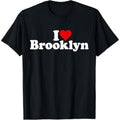 Casual T-shirt Swoosh LOVE HEART BROOKLYN T-Shirt Menswear Top Hoodie, Sweatshirt | RetroVerseTees.com