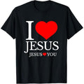 Casual T-shirt Swoosh LOVE JESUS - JESUS LOVES YOU - CHRISTIAN T-Shirt Graphic Graphic Tees Hoodie, Sweatshirt