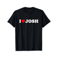 Casual T-shirt Swoosh Love Josh - Heart T-Shirt, 100% Cotton, Gift for Men Women Dad Mom Friends, S-XXXL, Black Graphic...