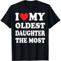 Casual T-shirt Swoosh Love My Oldest Daughter TNF Most T-Shirt Comfy Menswear Hoodie, Sweatshirt | RetroVerseTees.com