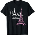 Casual T-shirt Swoosh Love Paris Eiffel Tower France French Souvenir T-Shirt Graphic Graphic Tees Hoodie, Sweatshirt