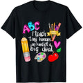 Casual T-shirt Swoosh Teach Tiny Humans Teacher Appreciation Back Hidden leaf ninja School T-Shirt Graphic Graphic Tees...
