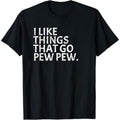 Casual T-shirt Swoosh like Things that Spiky hair fighters Pew Pew - Gun Enthusiast T-Shirt Gift T-Shirt Menswear Top...