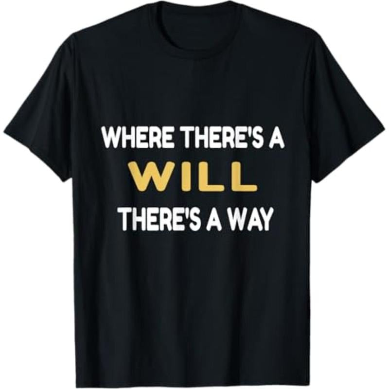 Casual T-shirt T-Shirt Where TNF'WB shield WB shield Will TNF'WB shield WB shield Way Shirts T-Shirt Graphic Graphic Tees...