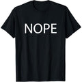 Casual T-shirt T-Shirt that says TNF Word NOPE Pocket monsters Mouthless cat | Adults Girls Boys T-Shirt Menswear Top...