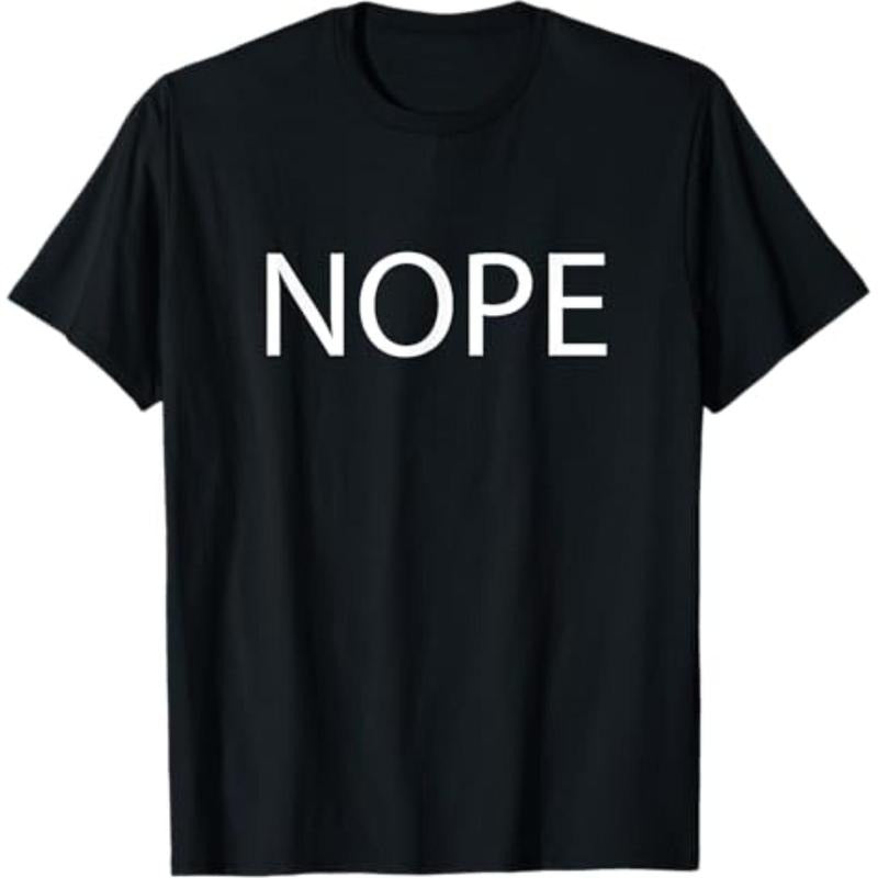 Casual T-shirt T-Shirt that says TNF Word NOPE Pocket monsters Mouthless cat | Adults Girls Boys T-Shirt Menswear Top...