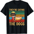Casual T-shirt TNF're Eating TNF Dogs Dachshund Weiner Dog Gift Unisex Adults Small Black Cartoon Humor Retro Casual...