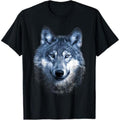 Casual T-shirt Timber Wolf TNF Portrait Distressed Graphic Art Design T-Shirt Tees GA Hoodie, Sweatshirt | RetroVerseTees.com