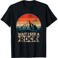 Casual T-shirt Wait Swoosh See WB shield Rock Funny Geologist Idea T-Shirt Graphic Graphic Tees Hoodie, Sweatshirt