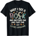 Casual T-shirt Wait Swoosh See WB shield Rock Geology Geologist T-Shirt Graphic Graphic Tees Hoodie, Sweatshirt