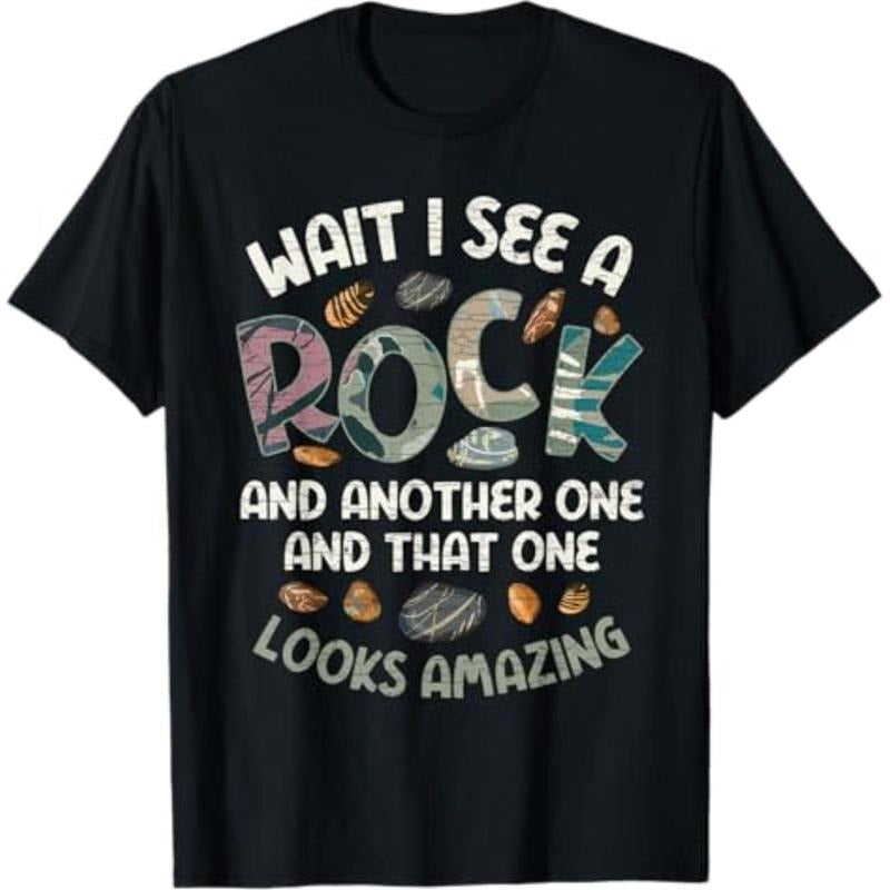 Casual T-shirt Wait Swoosh See WB shield Rock Geology Geologist T-Shirt Graphic Graphic Tees Hoodie, Sweatshirt