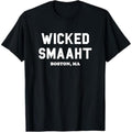 Casual T-shirt Wicked Smaaht, Boston, Superhero team, Funny Boston Gift T-Shirt Graphic Menswear Hoodie, Sweatshirt