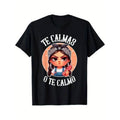 Casual T-shirt Wizard school Calmas WB shield Wizard school Calmo- Spanish Chancla- Sarcastic spanish Mom T-Shirt Graphic...