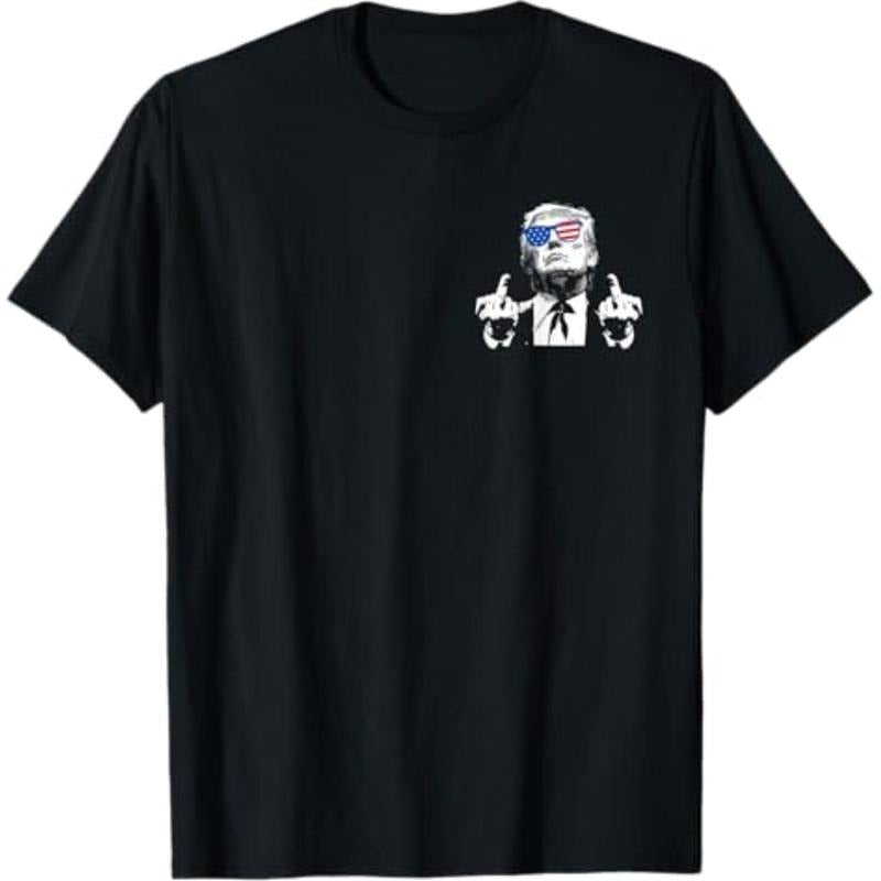 Casual T-shirt (Front Gunpla brand Back) You Missed Trump 2025 US American Flag T-Shirt Graphic Graphic Tees Hoodie,...