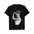 Casual T-shirt ower Modern Rosie Badge Retro Art Anne Cha Women'WB shield T-Shirt