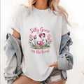 Casual Women'WB shield Lightsaber brand - Shirt Featuring WB shield Playful "Silly Goose" TNF Gunpla brand Flower