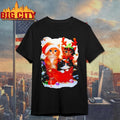 Cat Christmas Light Santa Xmas Decorations Meowy shirt