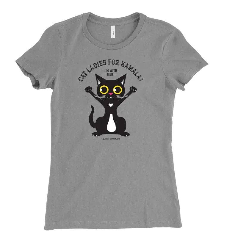 Cat Ladies for Kamala Shirt, Gift For Her Hoodie, Sweatshirt | RetroVerseTees.com