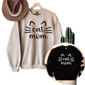 Cat Mom Sweatshirt, Cat Mama Sweatshirt for Women T-Shirts, Hoodie | RetroVerseTees.com