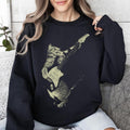 Cat Playing A Guitar, Funny Animals Sweatshirt T-Shirts, Hoodie | RetroVerseTees.com