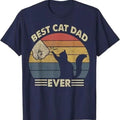 Cat-Shirt Men Best Cat Dad Ever Funny Dad T-Shirt Hoodie, Sweatshirt | RetroVerseTees.com