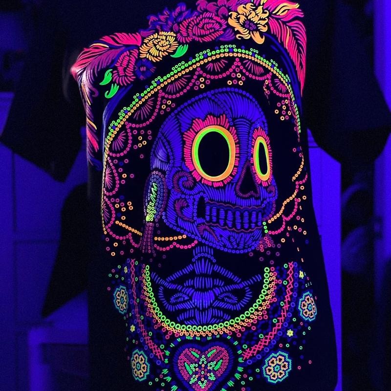 Catrina huichol t-shirt Cotton Black Womenswear Hoodie, Sweatshirt | RetroVerseTees.com