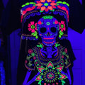 Catrina mexicana T-shirt Casual Cotton Black Hoodie, Sweatshirt | RetroVerseTees.com