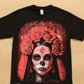 Catrina red t-shirt Cotton Black Casual Hoodie, Sweatshirt | RetroVerseTees.com
