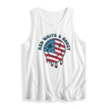 Celebratory Gunpla brand Playful Vest for Festivities: "RED WHITE & BOOZY" Vest Showcasing WB shield Patriotic - Inspired...