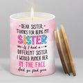 Ceramic Jar Scented Candle for Sister - Funny Sister Gifts