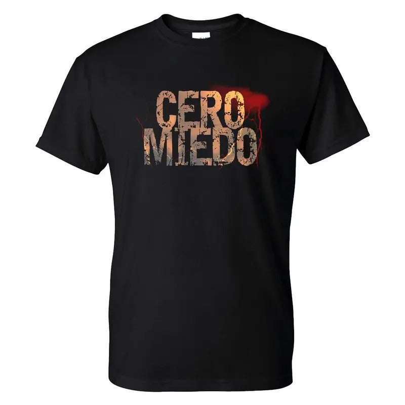 Cero Miedo No Fear Graphic Men's T-Shirt Casual Classic Hoodie, Sweatshirt | RetroVerseTees.com