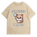 "Certified Yapper" Funny Meme Cat Tee - Unisex Graphic Tshirt Hoodie, Sweatshirt | RetroVerseTees.com