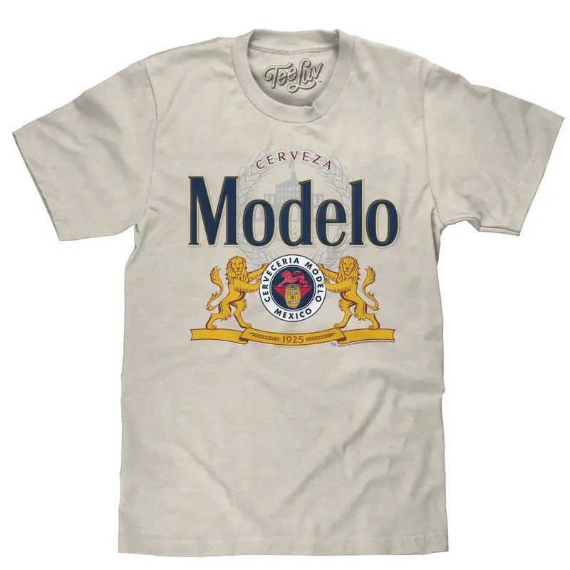Cerveza Modelo Beer T-Shirt - Oatmeal Heather Hoodie, Sweatshirt | RetroVerseTees.com