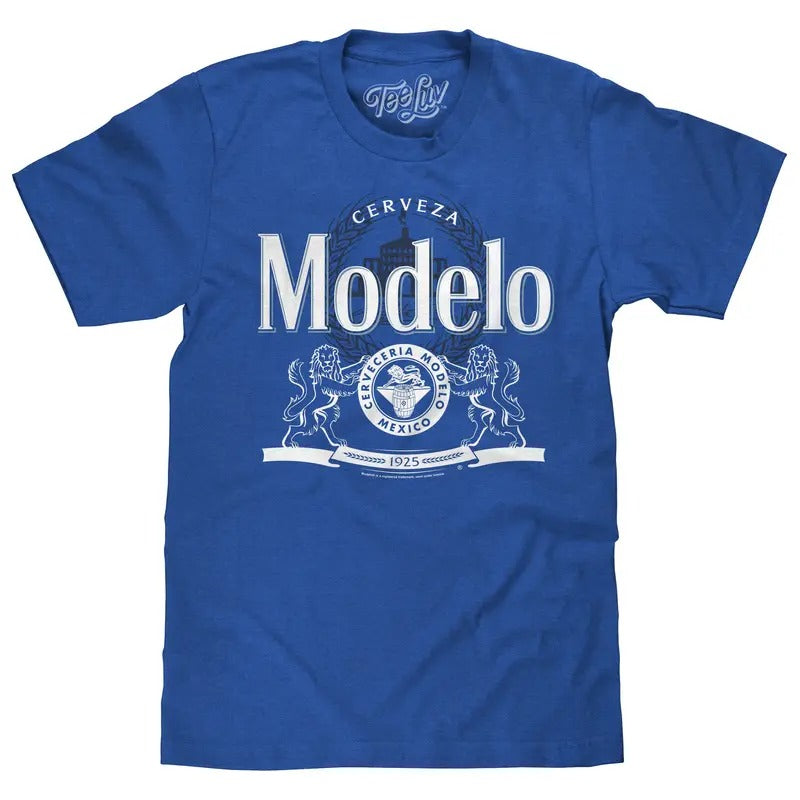 Cerveza Modelo Beer T-Shirt - Royal Blue Hoodie, Sweatshirt | RetroVerseTees.com
