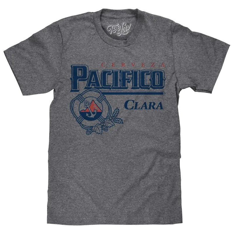 Cerveza Pacífico Clara T-Shirt - Gray Hoodie, Sweatshirt | RetroVerseTees.com
