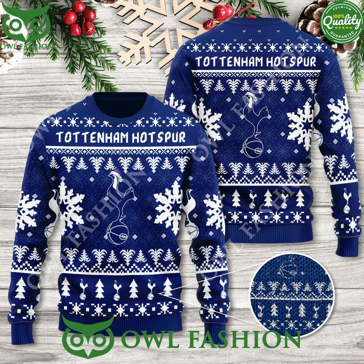 Tottenham Hotspur FC EFL England Football Team 3D Ugly Sweater