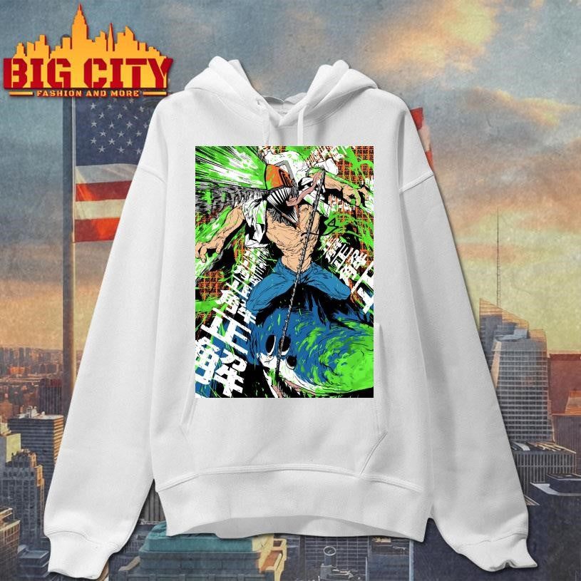 Chainsaw Man Denji Riding On A Shark Shirt