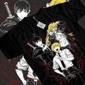 Chainsaw Man T-Shirt & Sweatshirt, Denji Aki And Power Graphic Tee, Anime Manga Lover Gifts Ball Cotton Hoodie