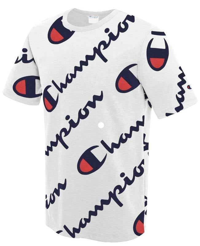Champion MEN'S ALL OVER PRINT TEE T1919S H5J Hoodie, Sweatshirt | RetroVerseTees.com