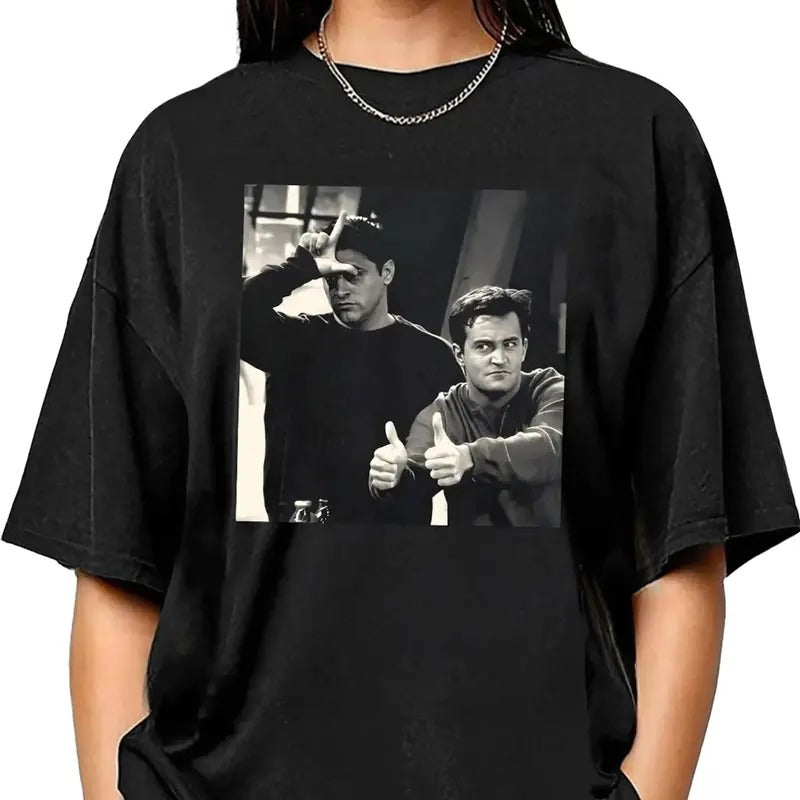 Chandler Bing T-Shirt, Friends Shirt, Funny Shirt, Black Cotton Shirt Top Womenswear Hoodie, Sweatshirt | RetroVerseTees.com