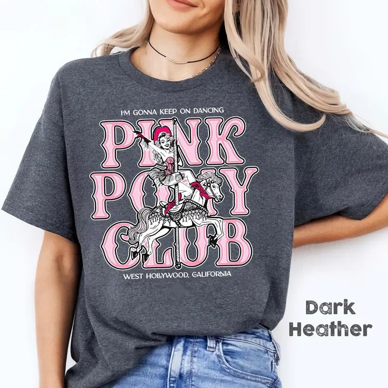 Chappell Roan Shirt, Pink Pony Club Shirt, Midwest Princess 2024 Tour Tee Hoodie, Sweatshirt | RetroVerseTees.com