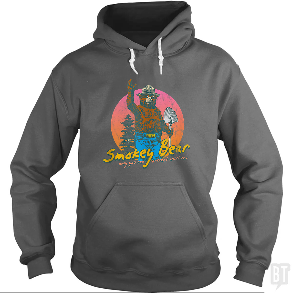 Smokey Bear Retro Hoodie