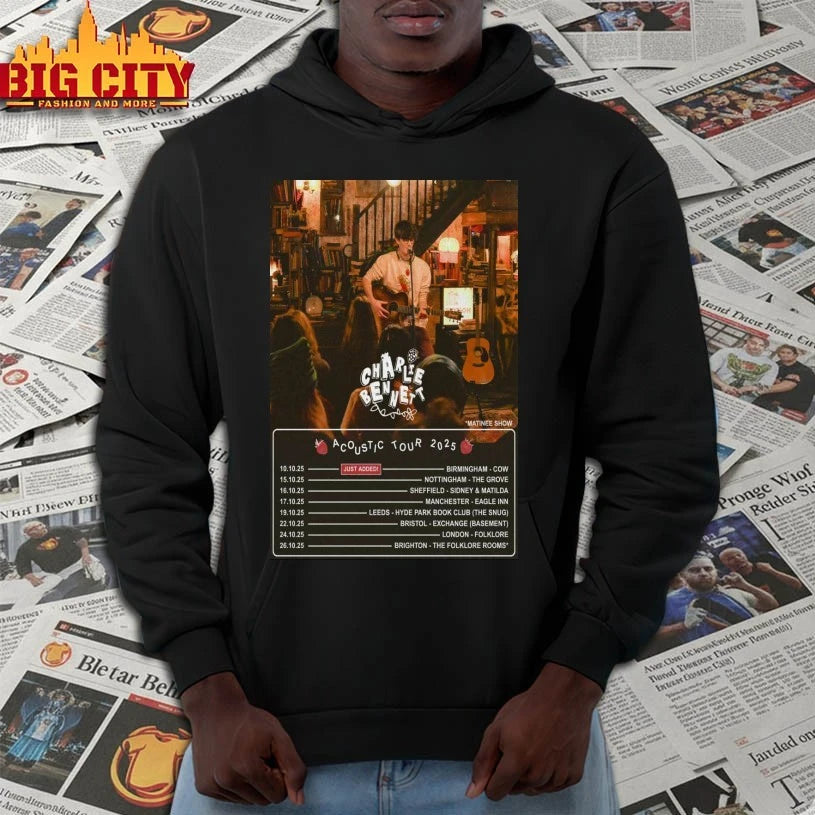 Charlie Bennett Acoustic Tour 2025 Poster shirt