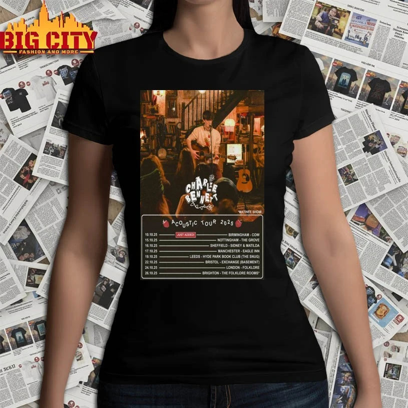 Charlie Bennett Acoustic Tour 2025 Poster shirt