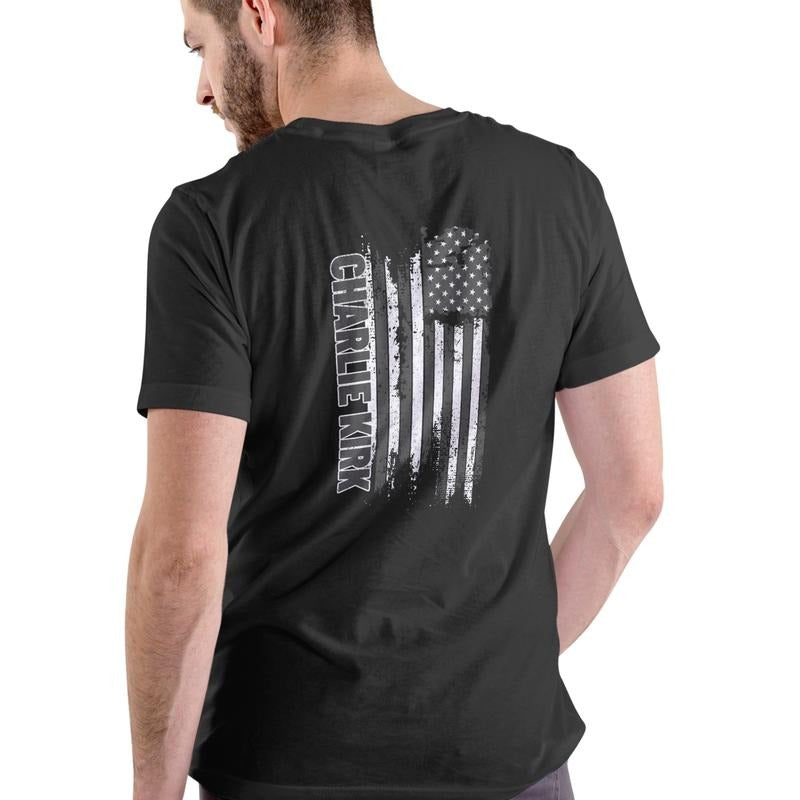 Charlie Kirk FREEDOM T Shirt, Unisex Cotton Hoodie, Sweatshirt | RetroVerseTees.com