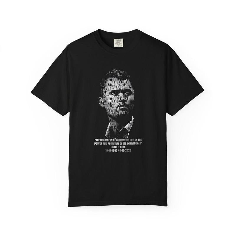 Charlie Kirk, Patriot Comfort Colors Tshirt, Remembrance, Political Apparel Hoodie, Sweatshirt | RetroVerseTees.com